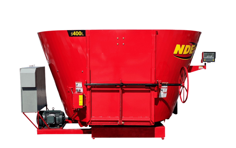 NDEco S400 Stationary Single Auger Vertical Feed Mixer